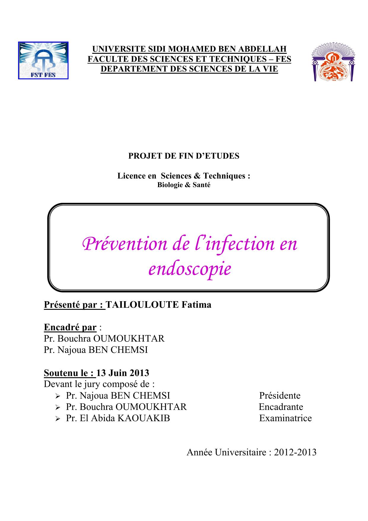 Prévention de l’infection en endoscopie