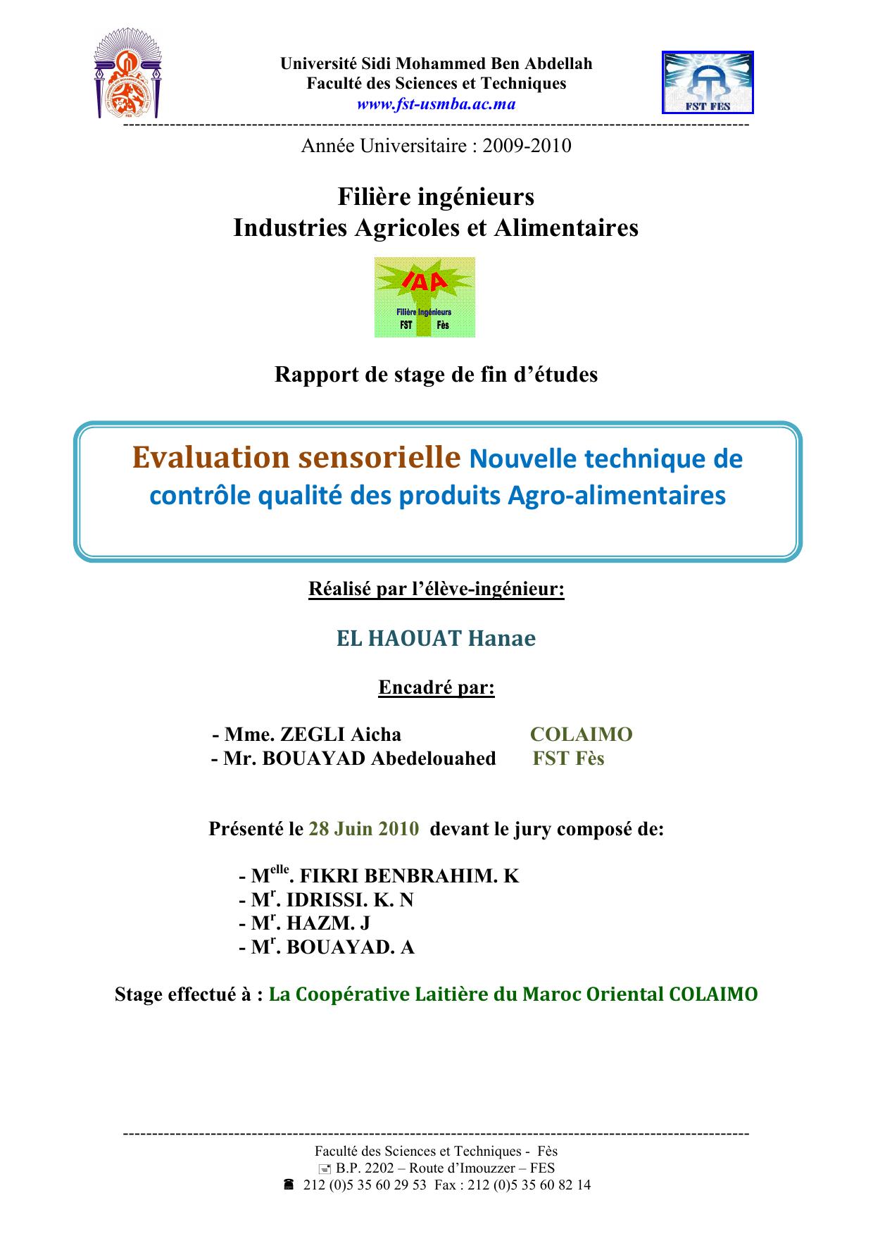 Evaluation sensorielle : Une nouvelle technique de contrôle qualité des produits Agro-alimentaires