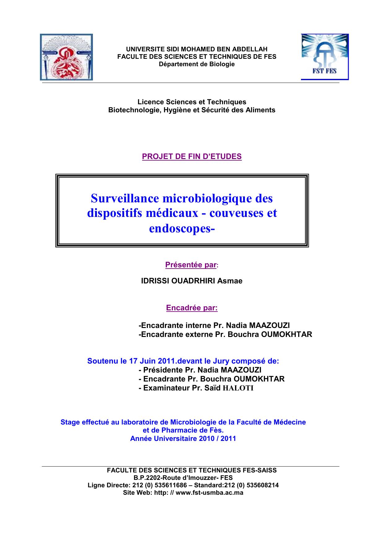 Surveillance microbiologique des dispositifs médicaux - couveuses et endoscopes