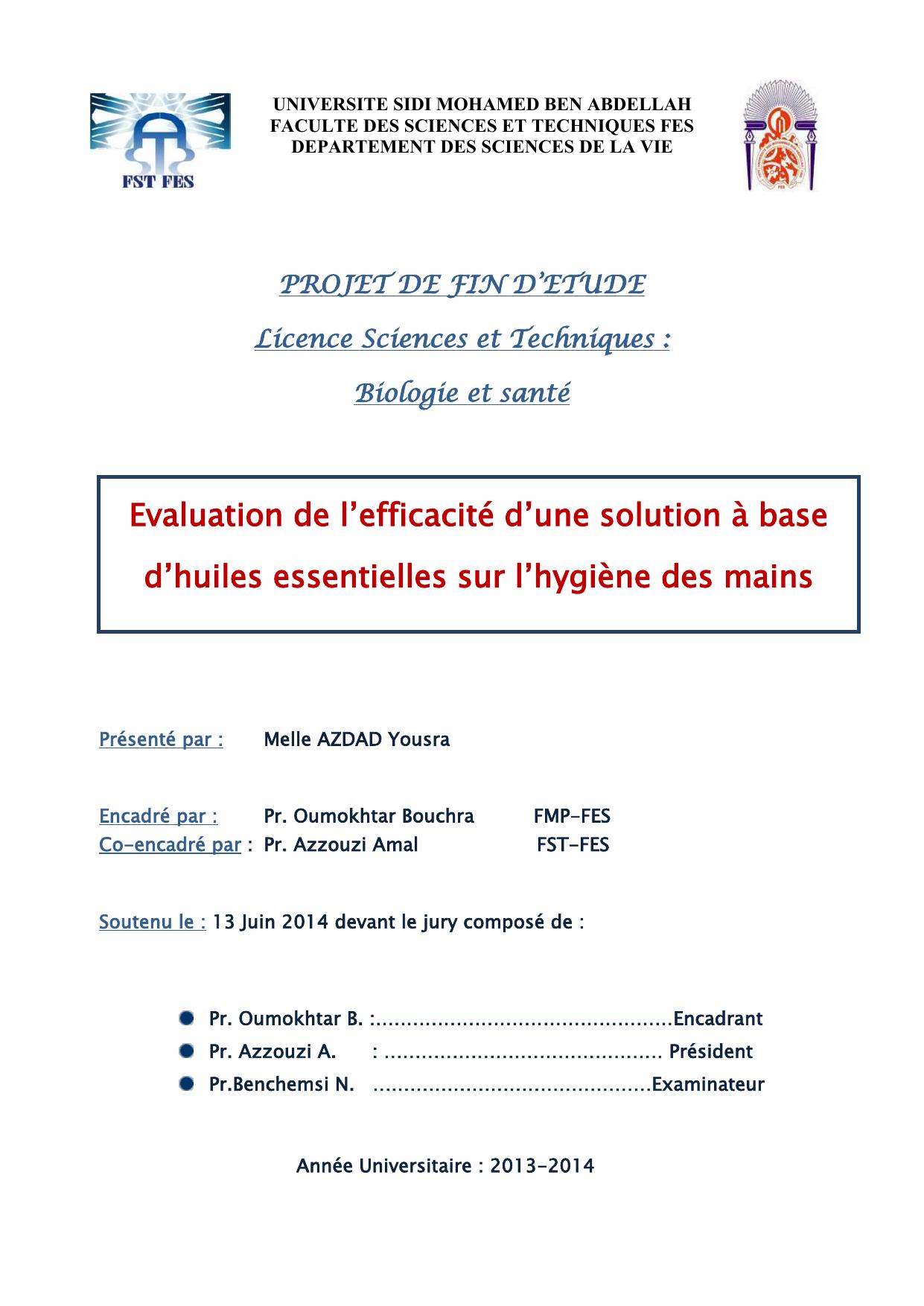 Evaluation de l’efficacité d’une solution à base d’huiles essentielles sur l’hygiène des mains