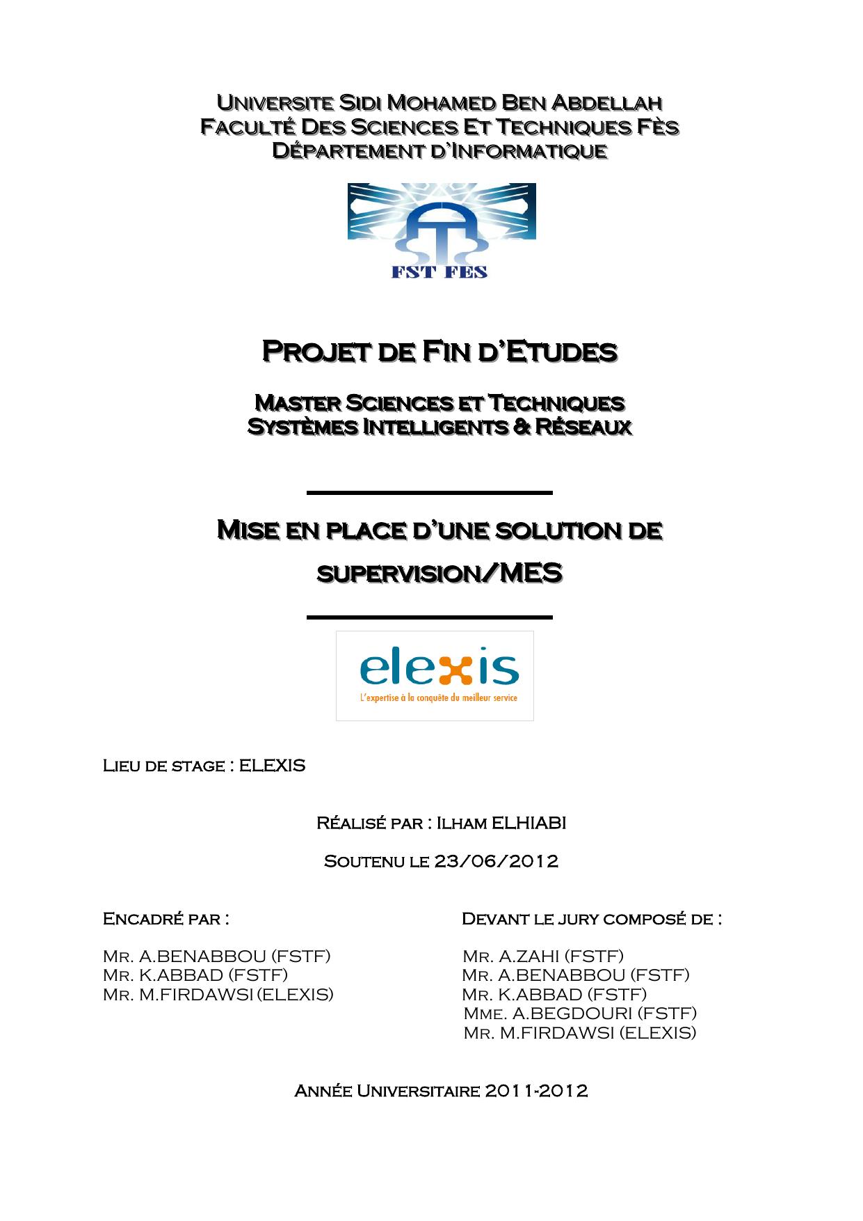 Mise en place d'une sollution de supervision/MEs