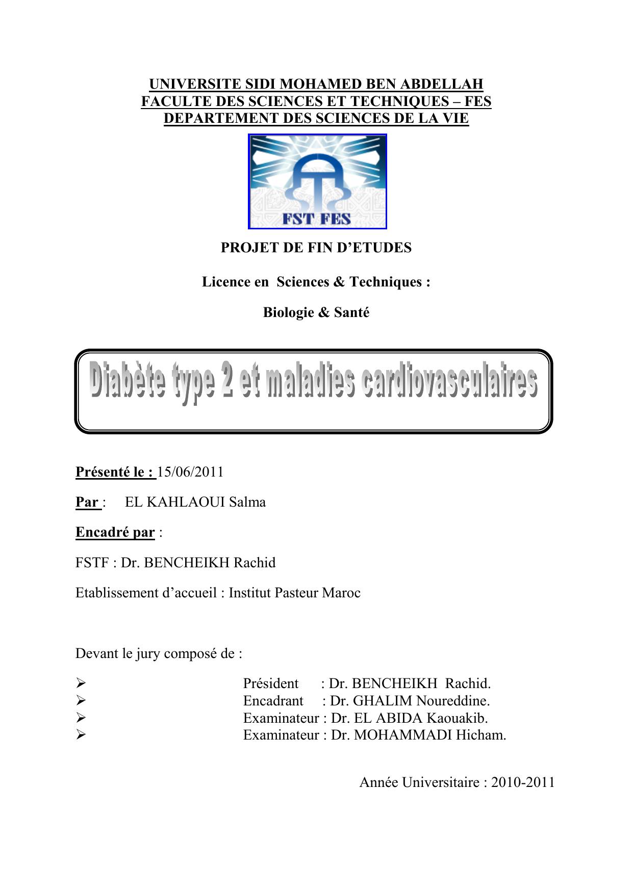 Diabete type 2 et maladies cardiovasculaires