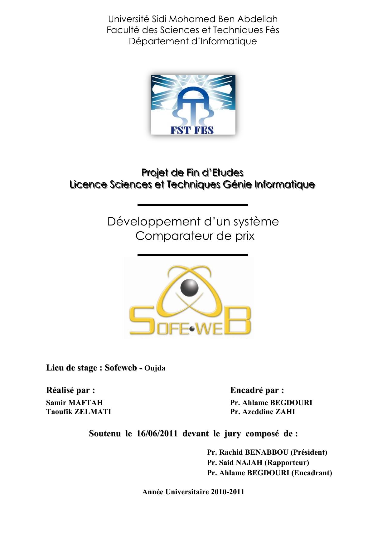 Développement d’un système Comparateur de prix