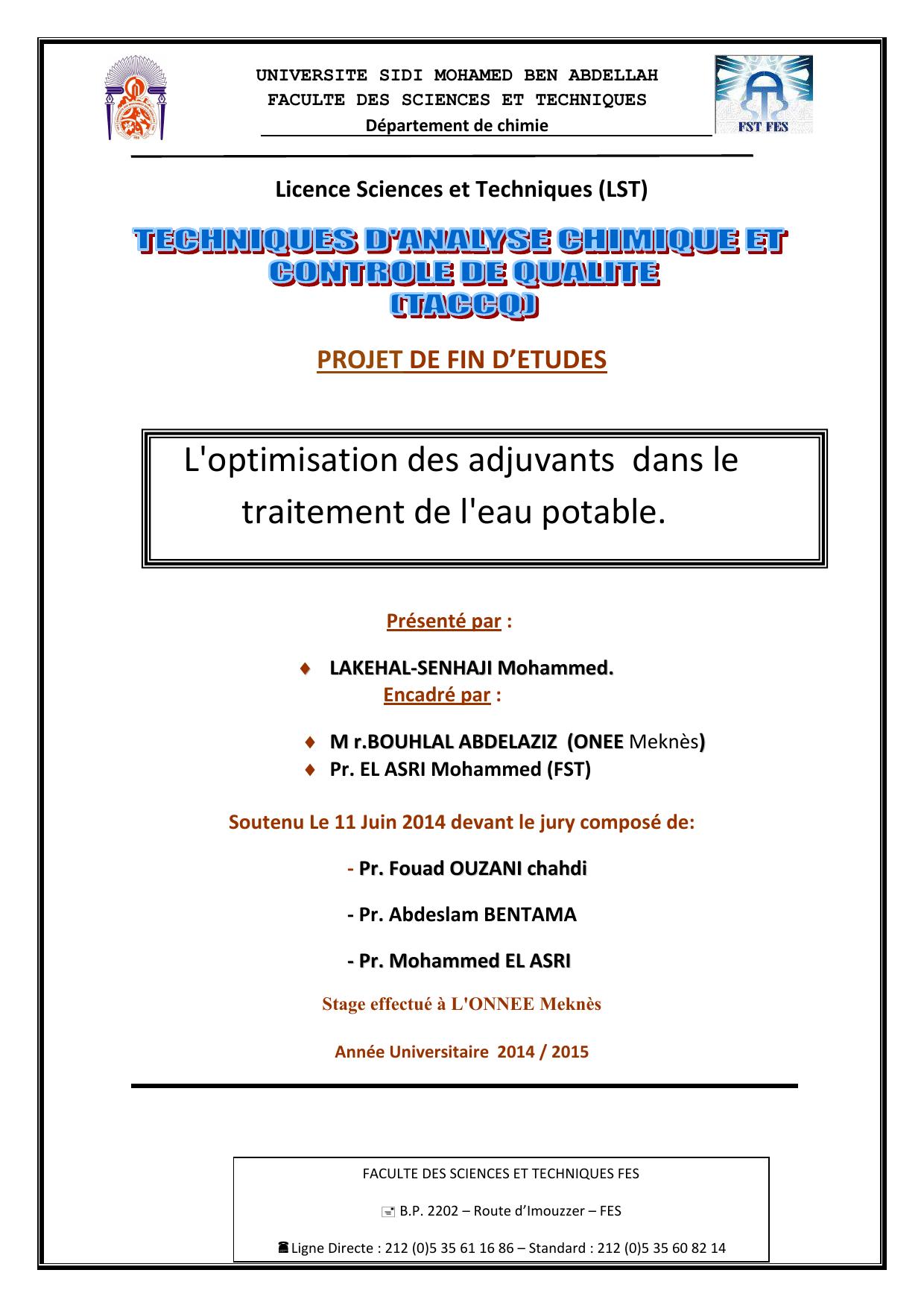 L'optimisation des adjuvants dans le traitement de l'eau potable