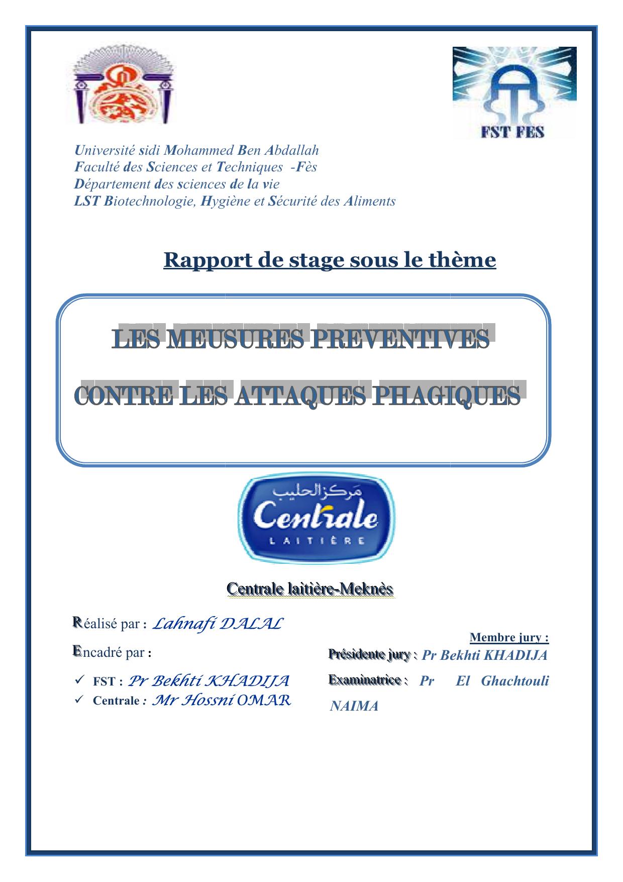 Les mésures préventives contre les attaques phagiques