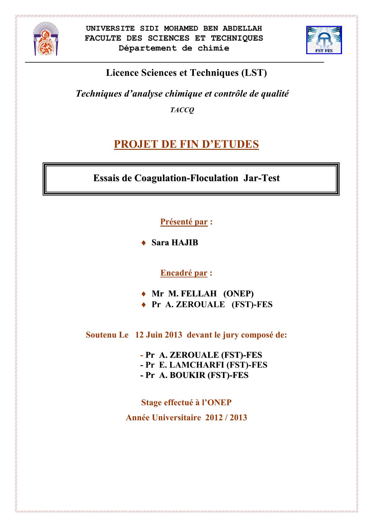 Essais de Coagulation-Floculation Jar-Test