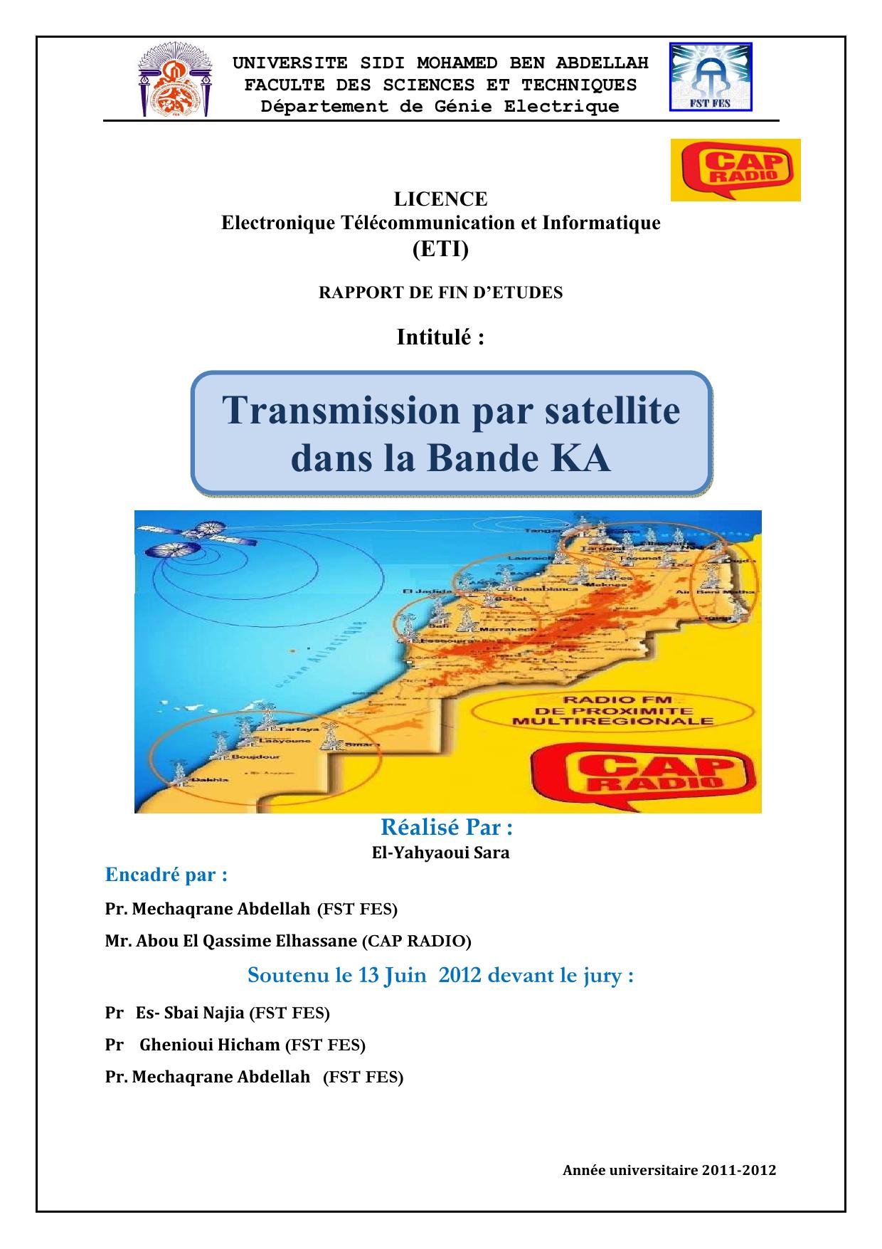 Transmission par satellite dans la Bande KA