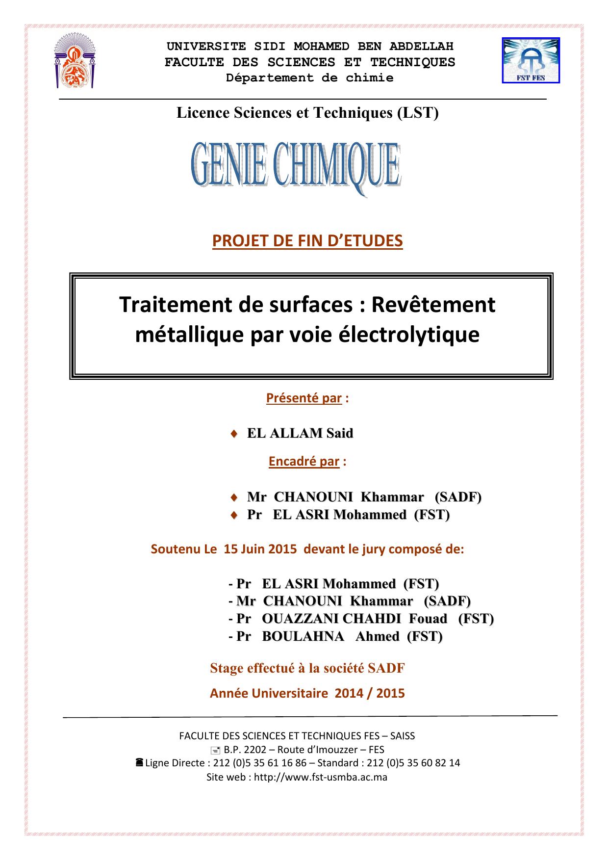 Traitement de surfaces : Revêtement métallique par voie électrolytique