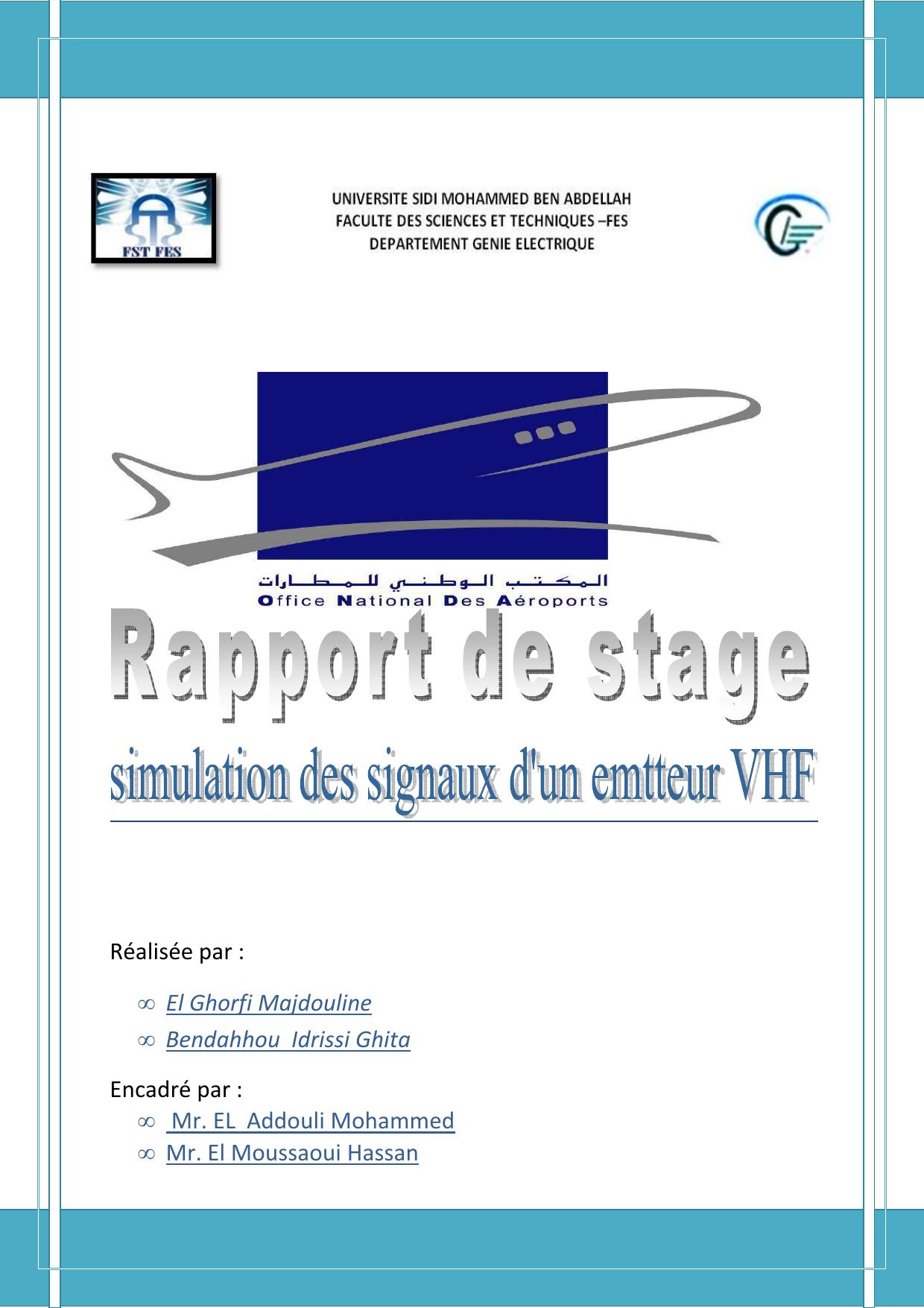 Simulation des signaux d'un emetteur VHF