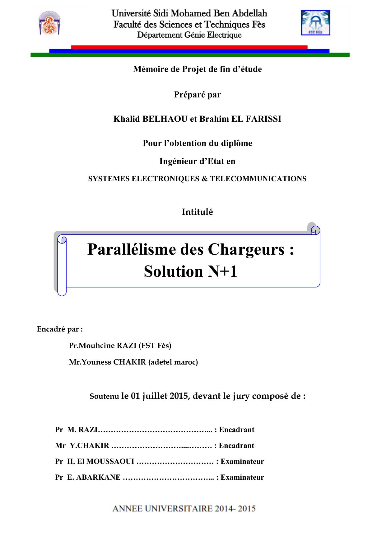 Parallélisme des Chargeurs : Solution N+1