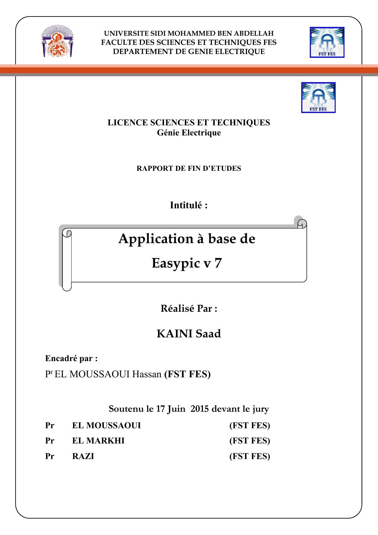 Application à base de Easypic v 7