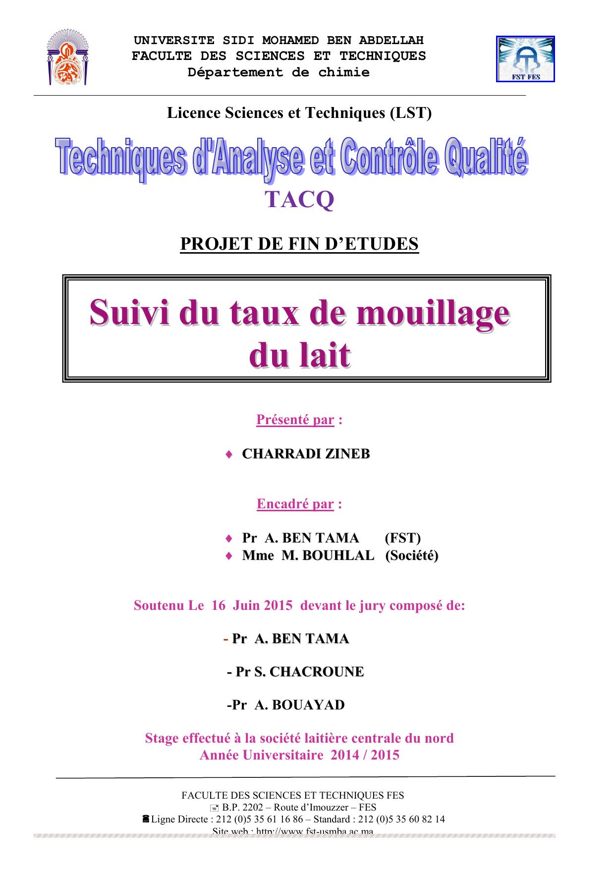 Suivi du taux de mouillage du lait