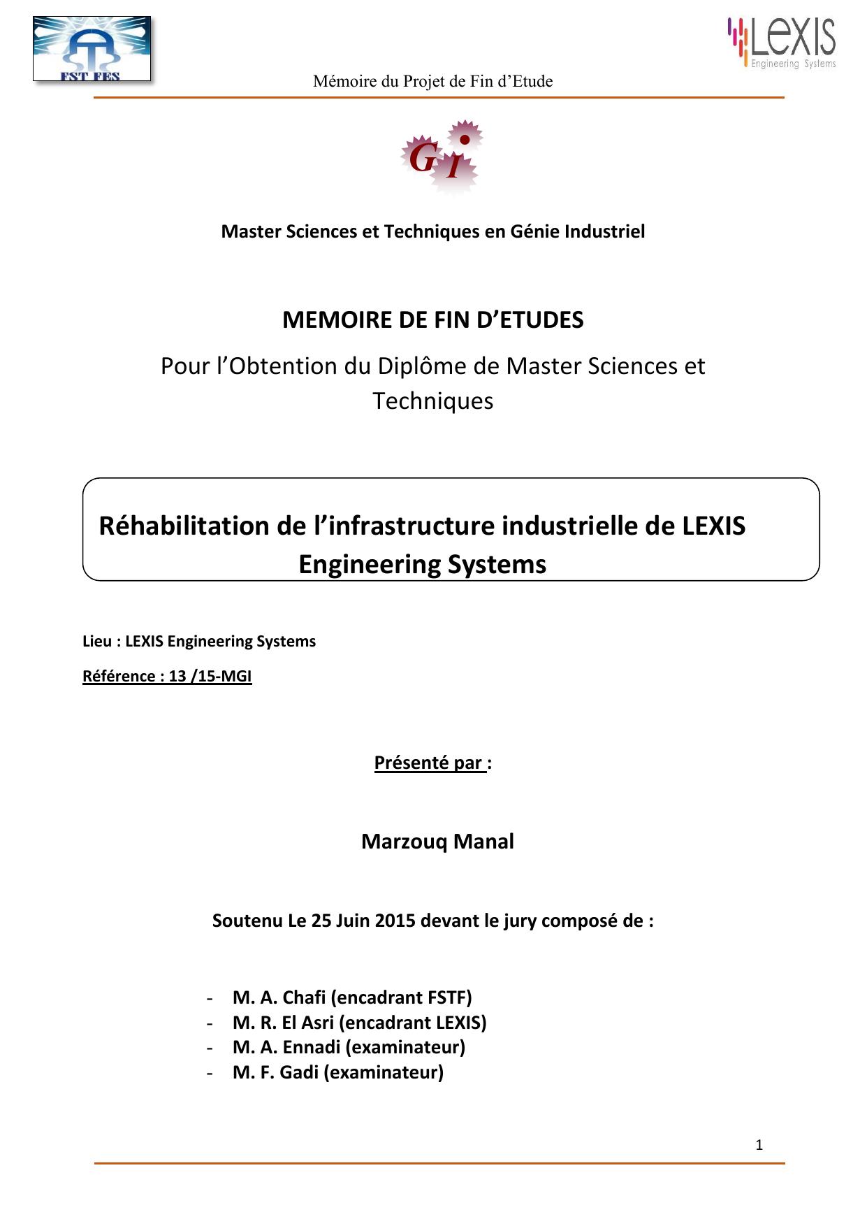 Réhabilitation de l’infrastructure industrielle de LEXIS Engineering Systems