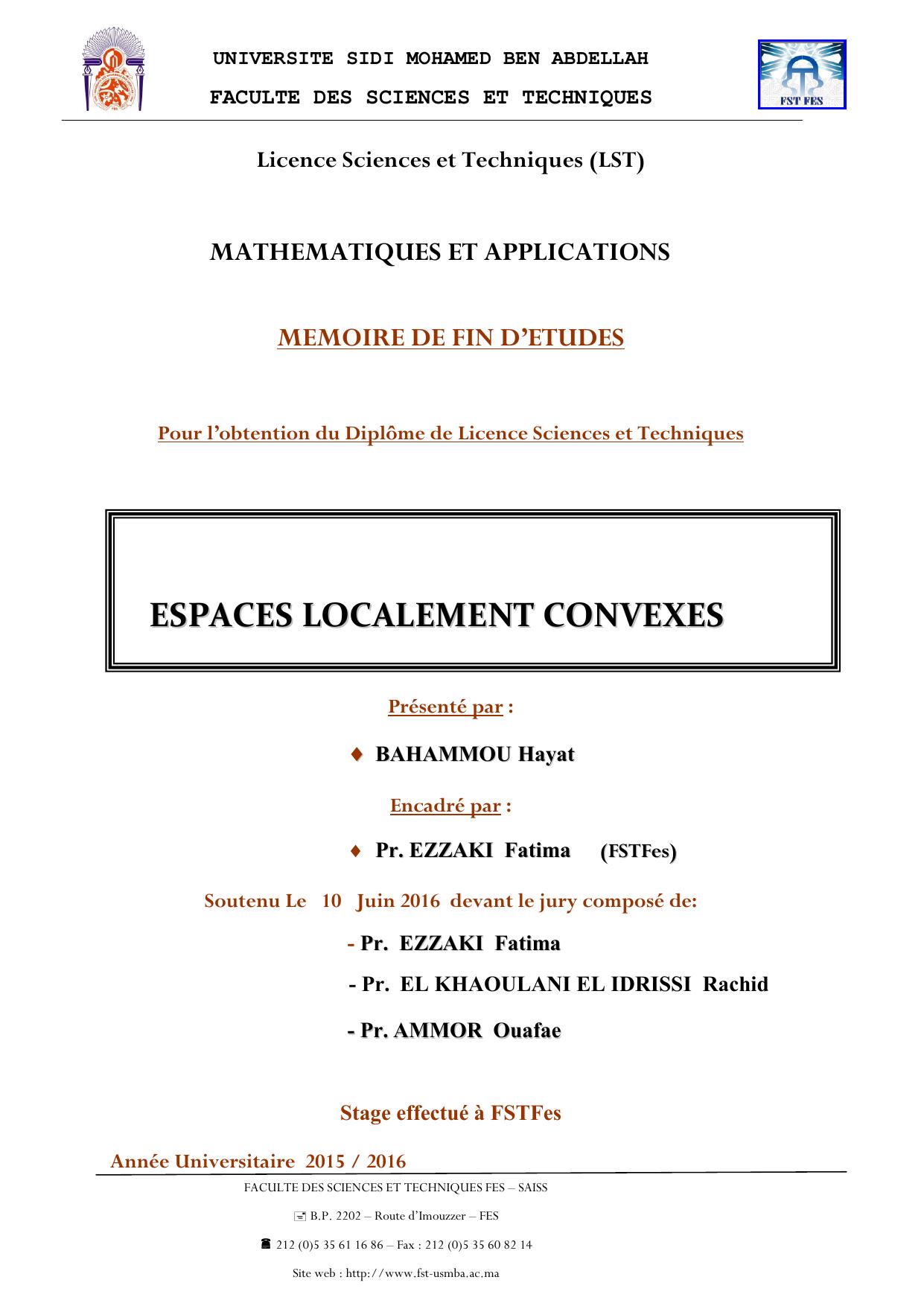 Espaces localement conexes