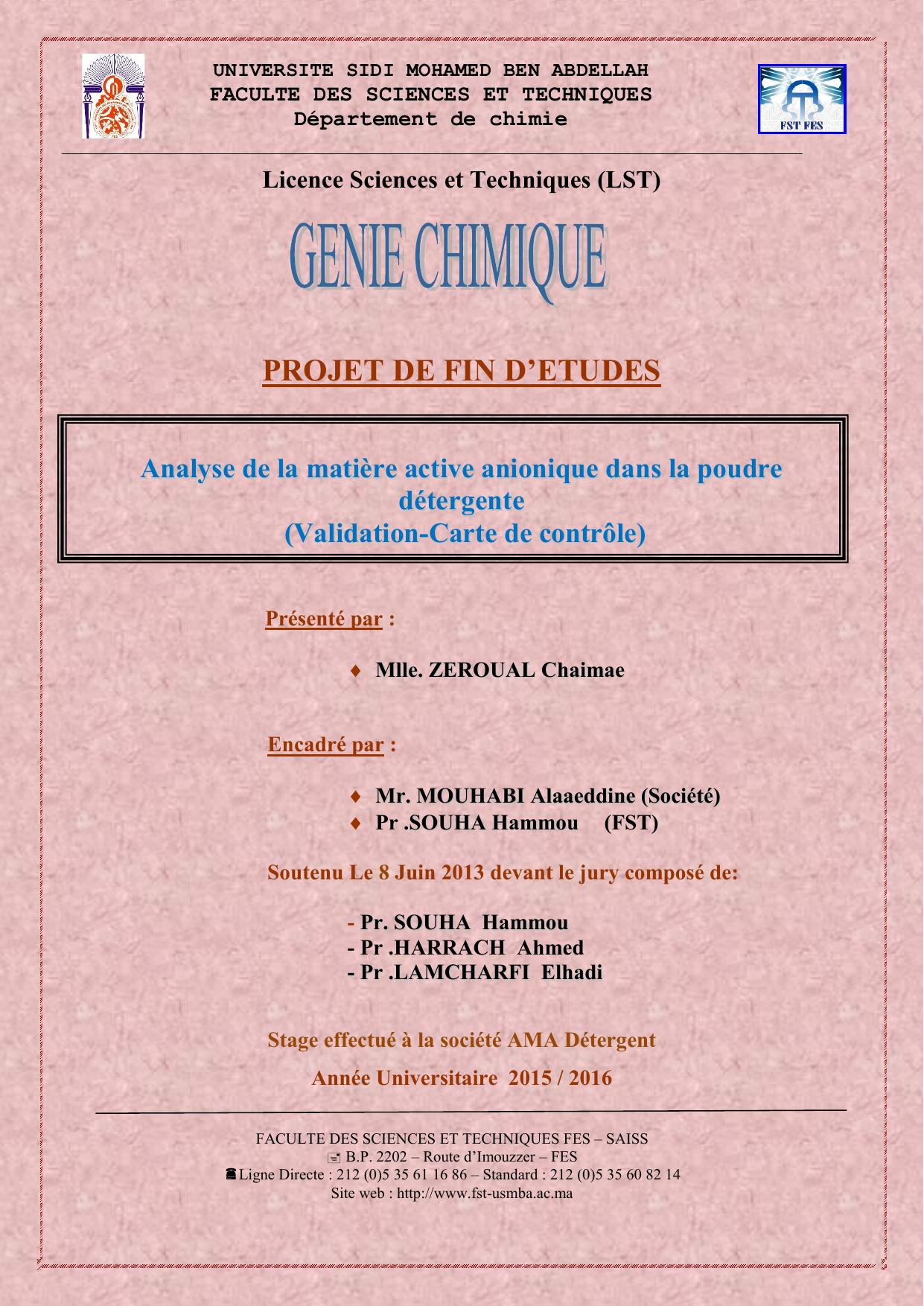 Analyse de la matière active anionique dans la poudre détergente (Validation-Carte de contrôle)