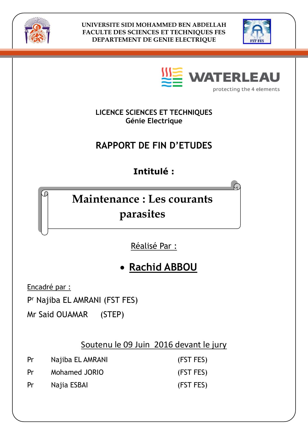 Maintenance : Les courants parasites