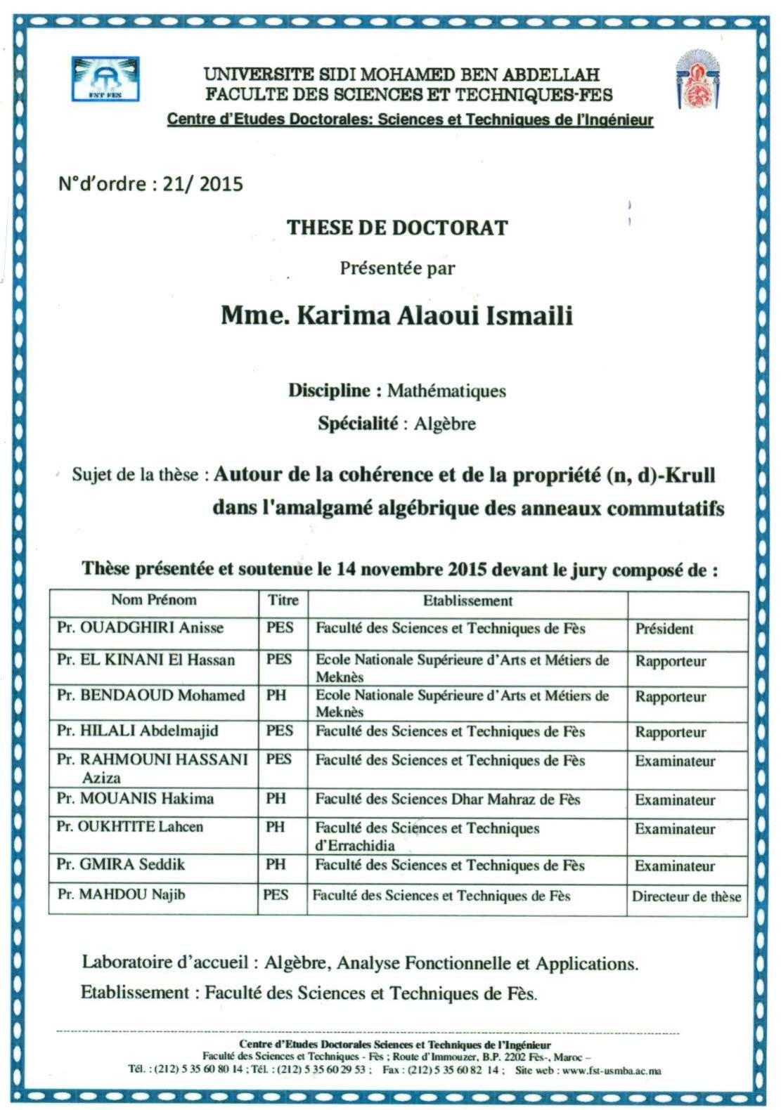 Autour de la cohérence et de la propriété (n,d)-Krull dans l'amalgamé algébrique des anneaux commutatifs