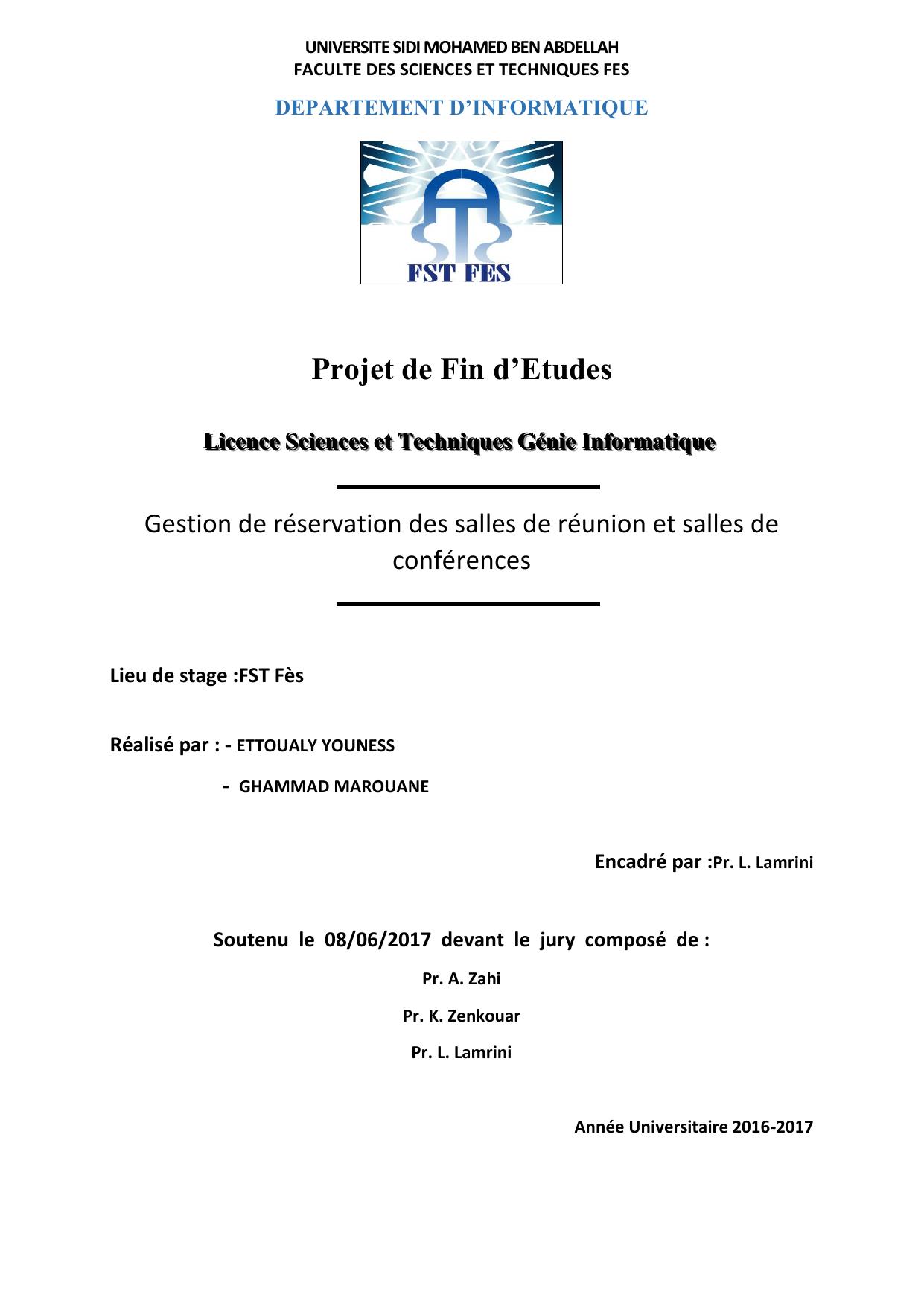 Gestion de réservation des salles de réunion et salles de conférences