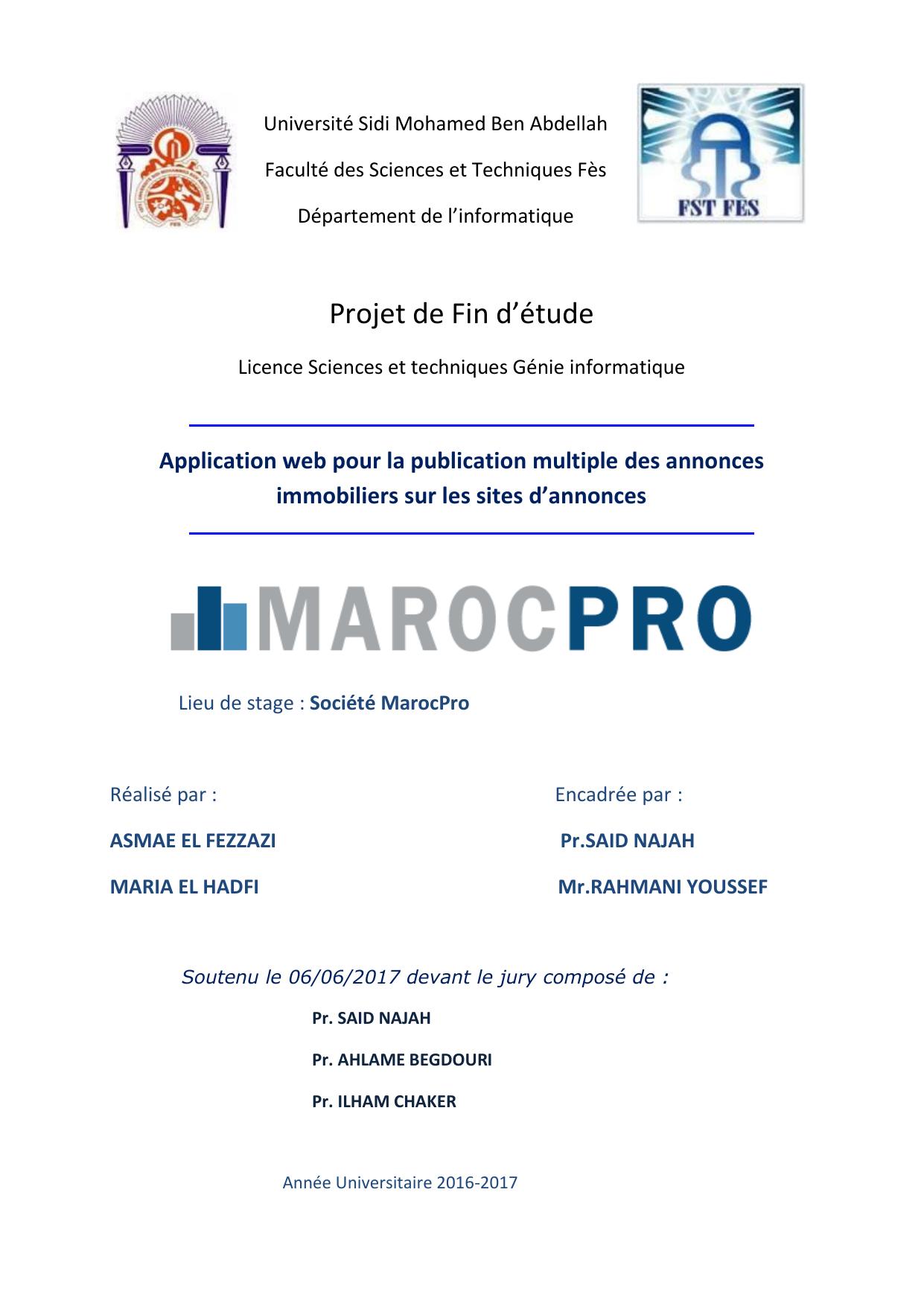 Application web pour la publication multiple des annonces immobiliers sur les sites d’annonces