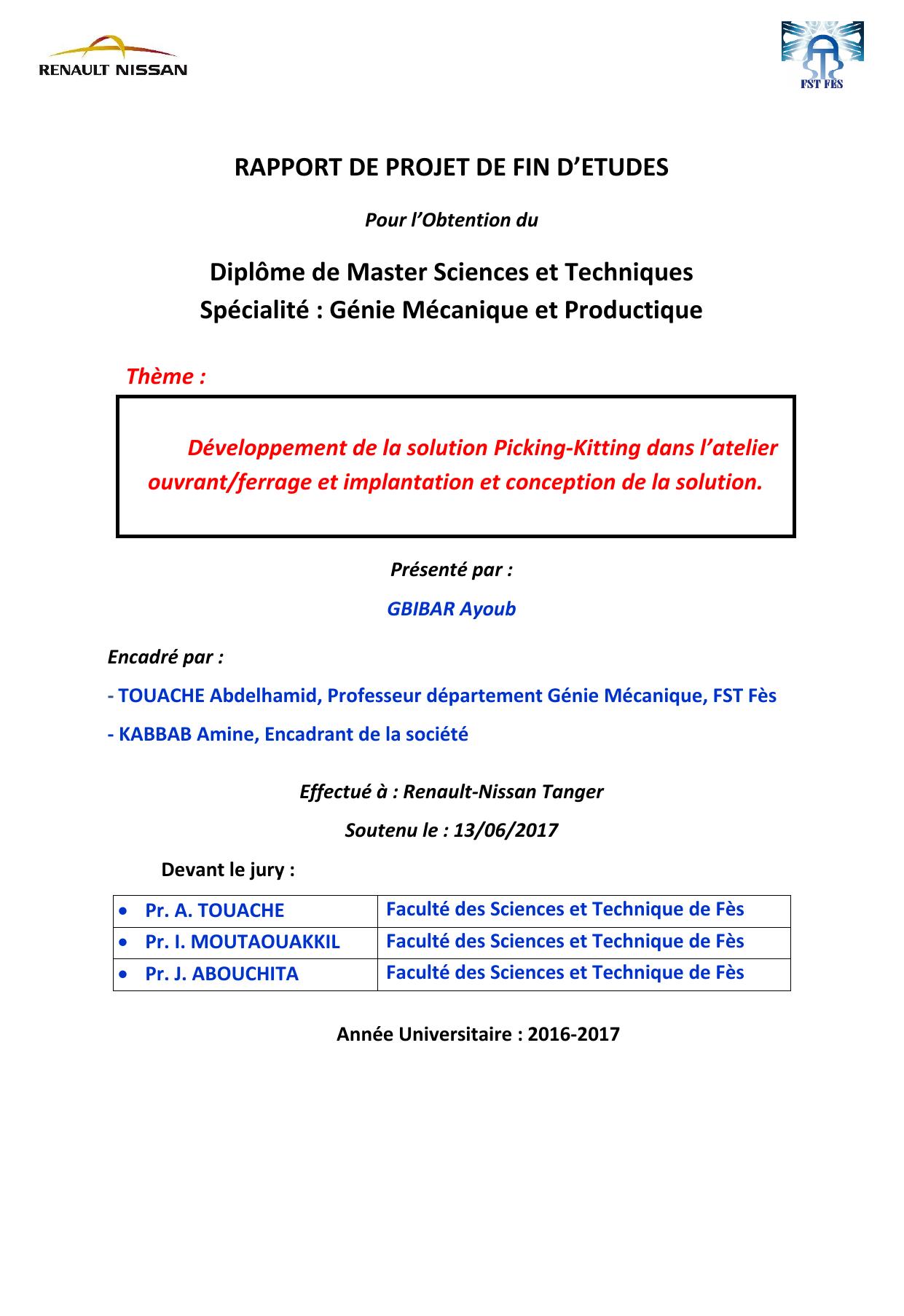 ant/ferrage et implantation et conception de la solution