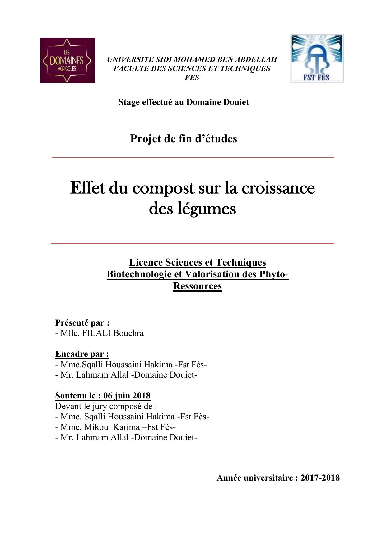 Effet du compost sur la croissance des légumes