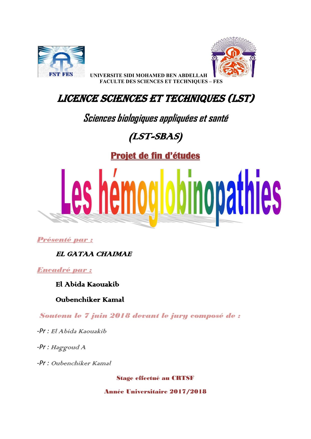 Les Hémoglobinopathies