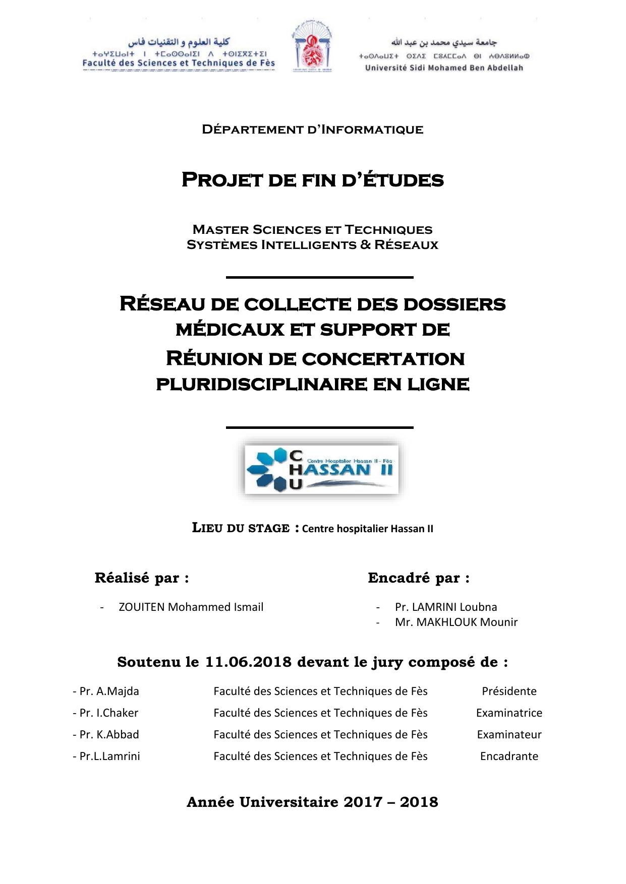 Réseau de collecte des dossiers médicaux et support de réunion de concertation pluridisciplinaire en ligne