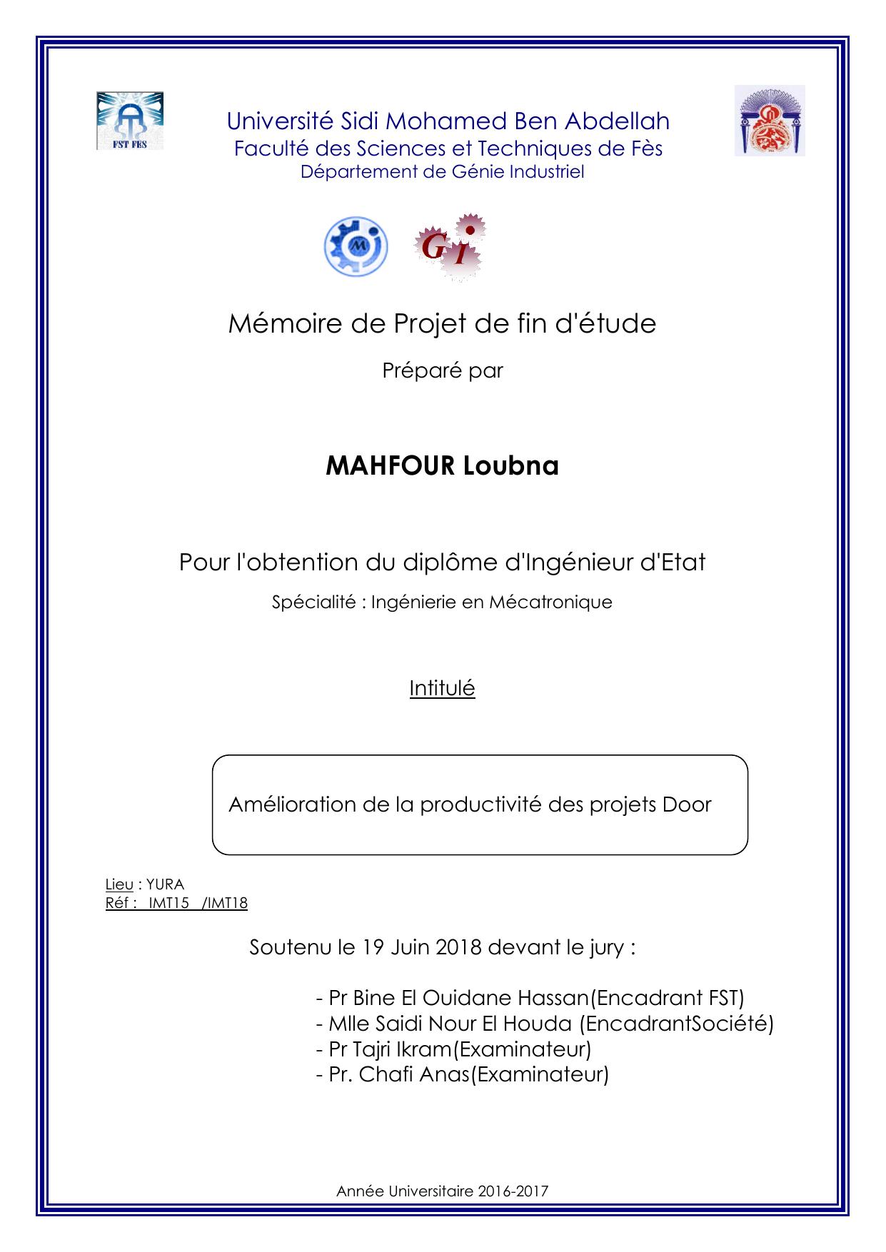 Amélioration de la productivité des projets Door