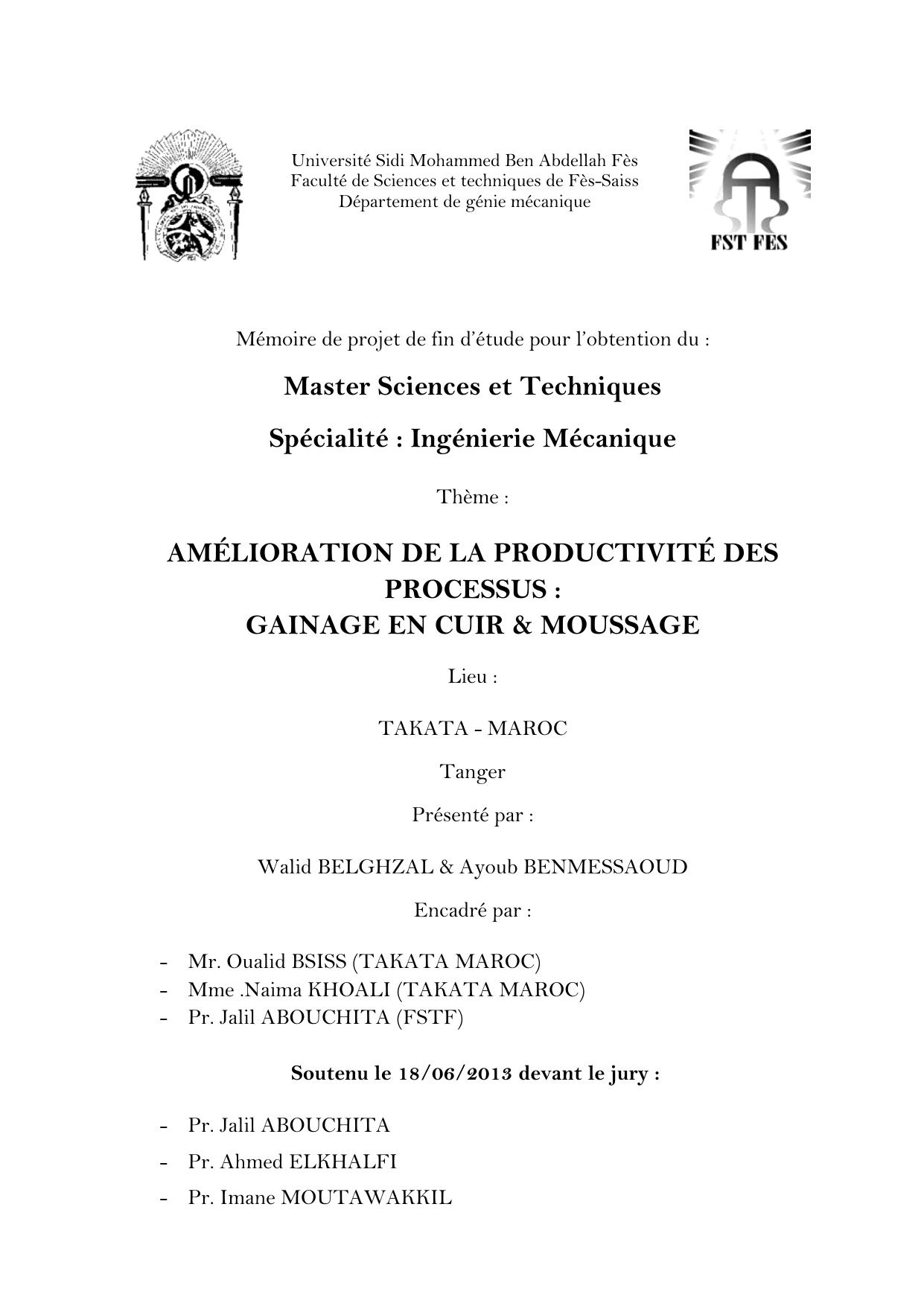 Amélioration de la productivité des processus : gainage en cuir et moussage