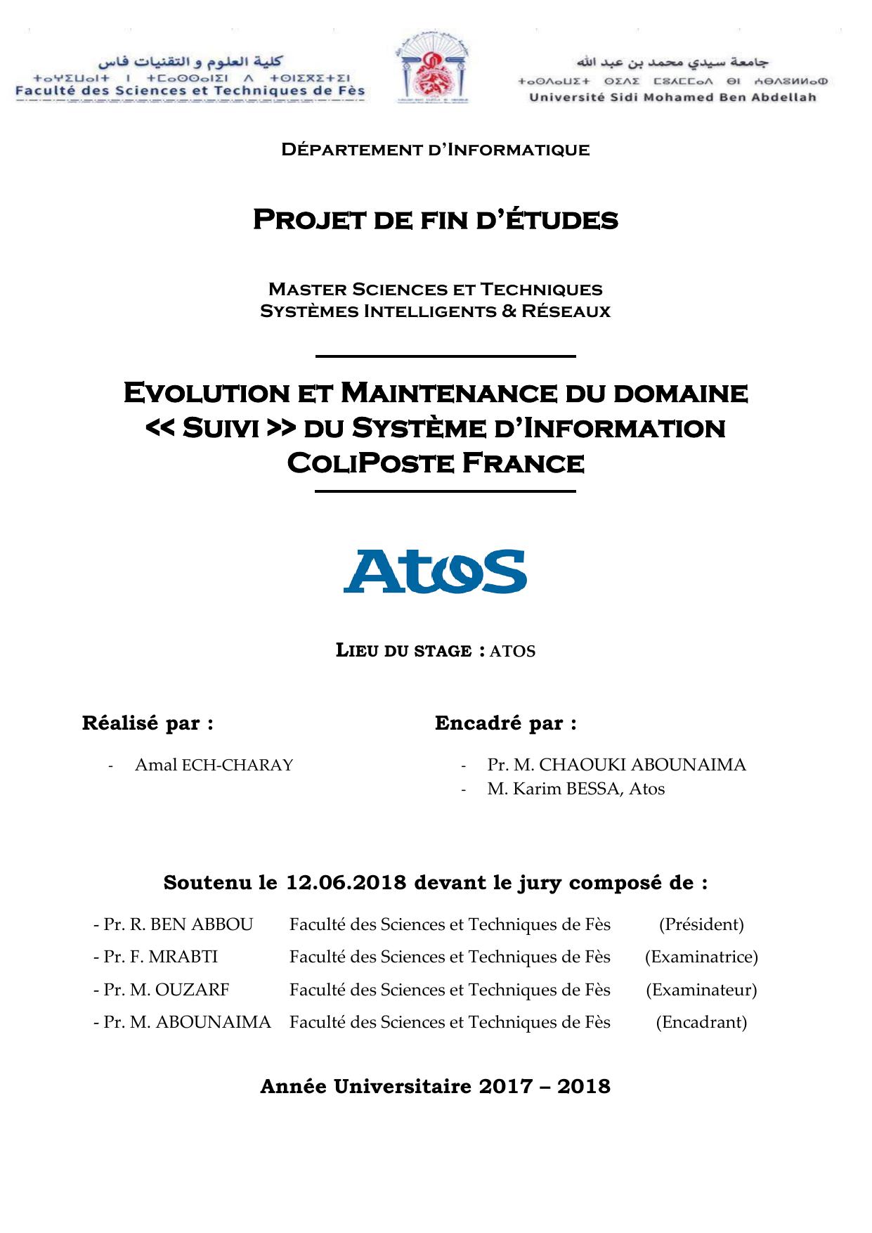 Evolution et maintenance du domaine "Suivi" du système d'information Coliposte France