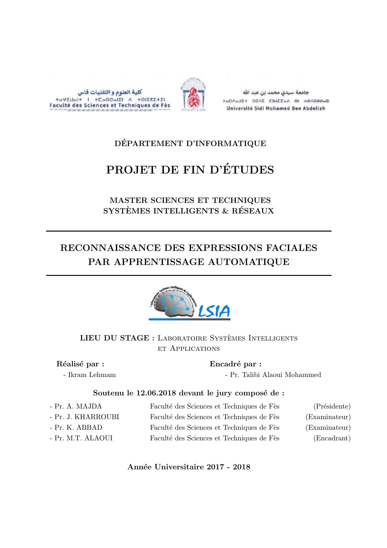 Reconnaissance des expressions faciales par apprentissage automatique