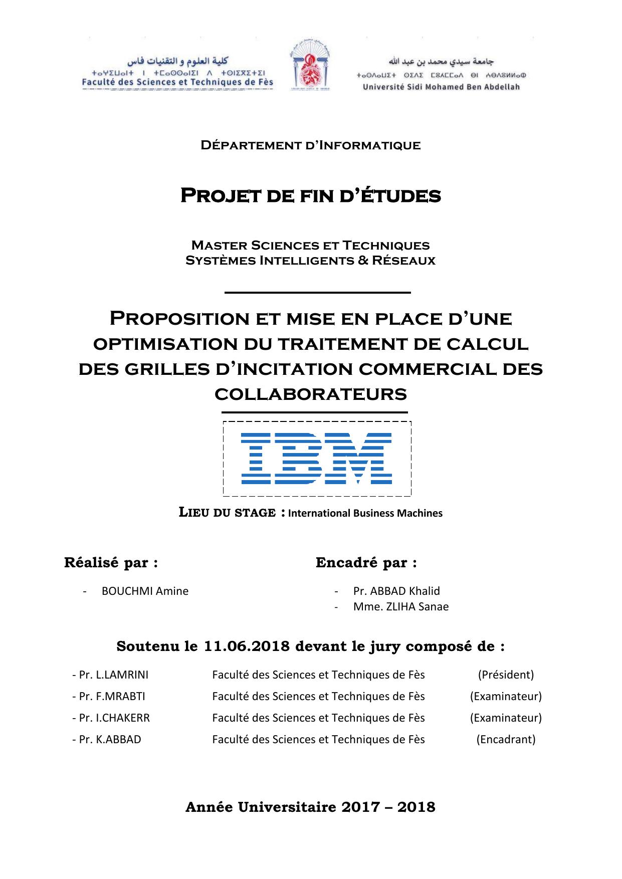 Proposition et mise en place d’une optimisation du traitement de calcul des grilles d’incitation commercial des collaborateurs