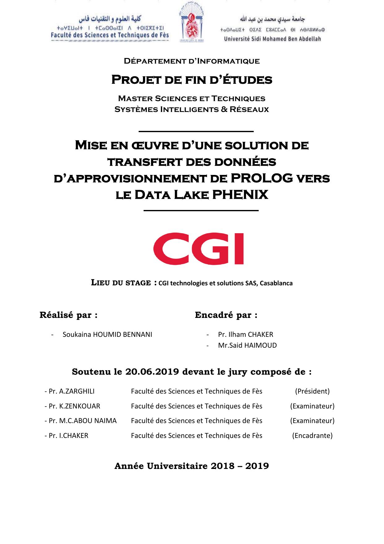 Mise en oeuvre d’une solution de transfert des données d’approvisionnement de PROLOG vers le Data Lake PHENIX