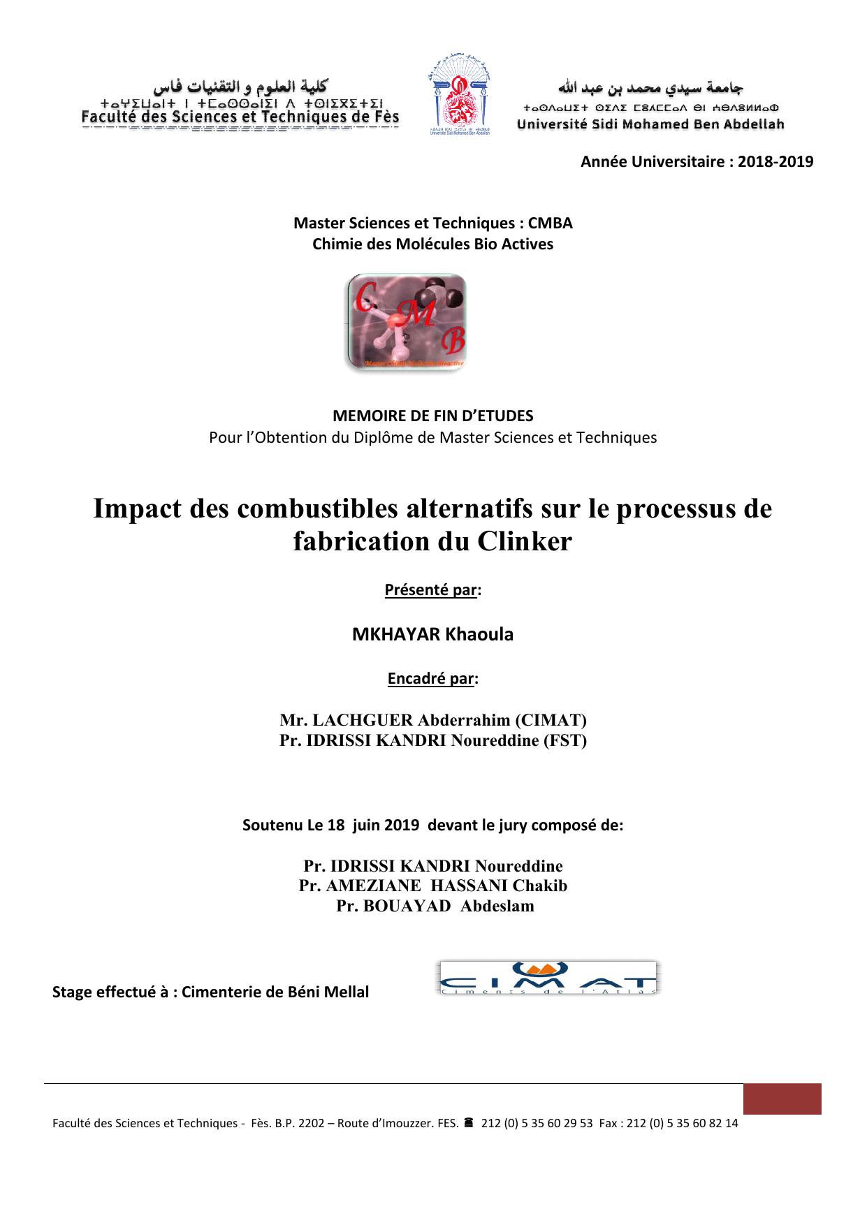 Impact des combustibles alternatifs sur le processus de fabrication du Clinker