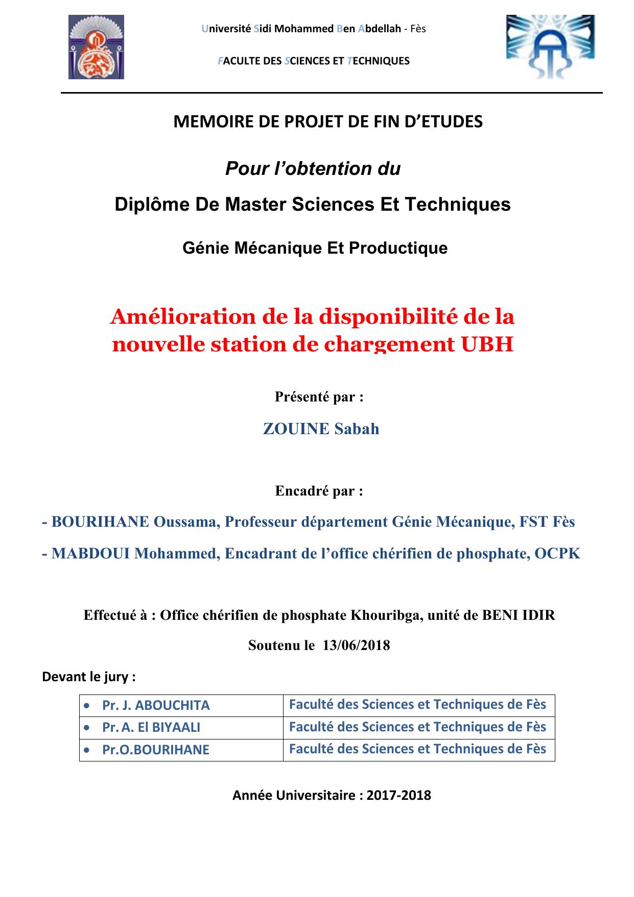 Amélioration de la disponibilité de la nouvelle station de chargement UBH