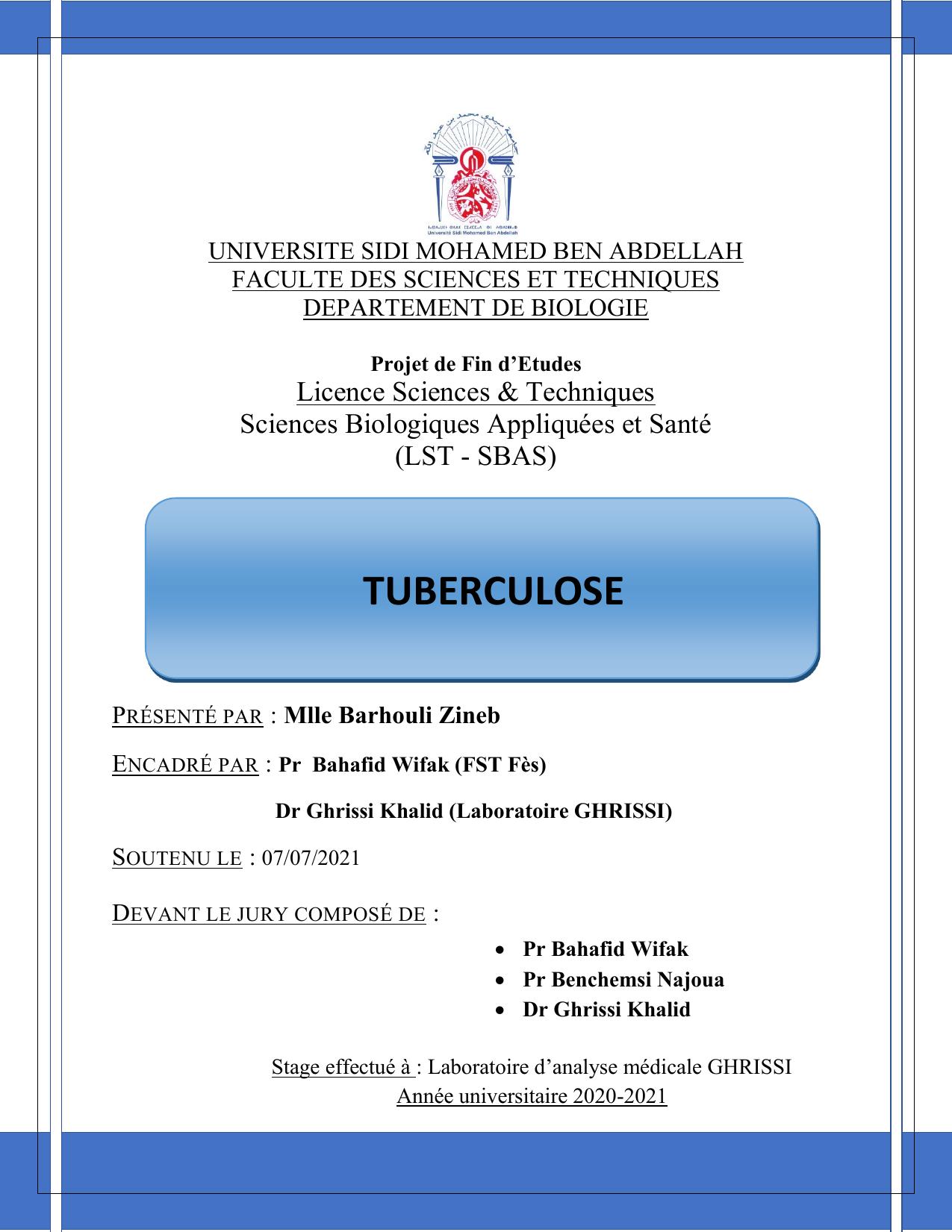 TUBERCULOSE