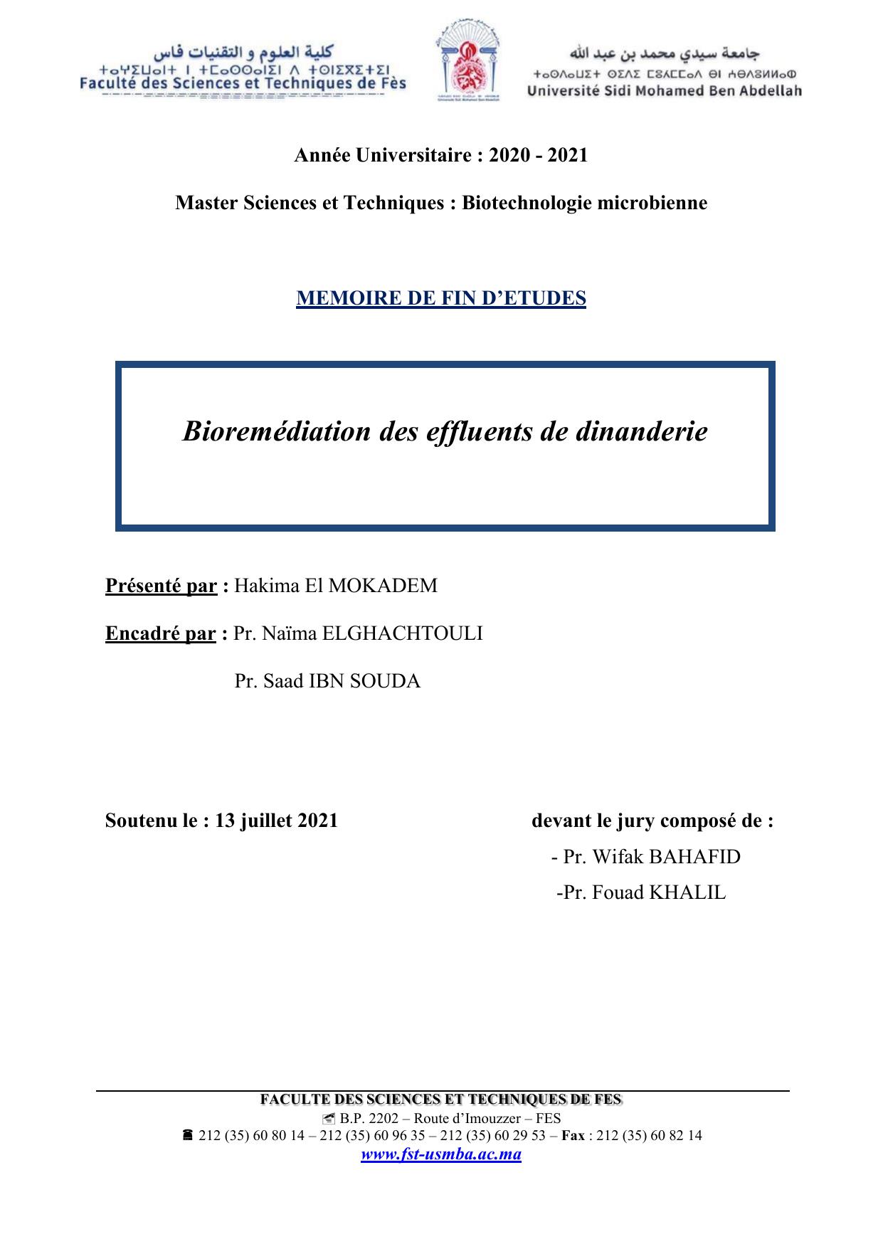 Bioremédiation des effluents de dinanderie