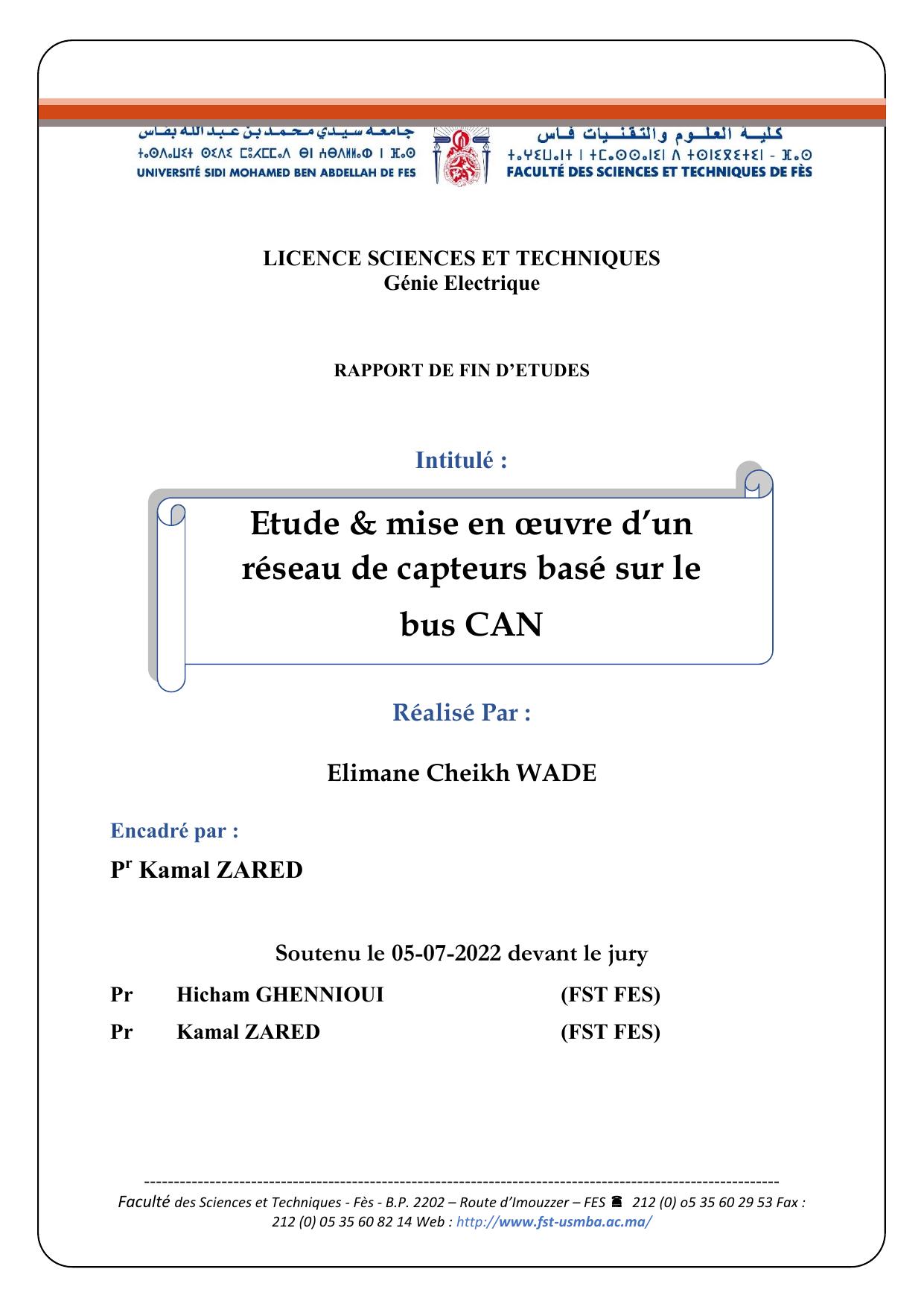 Rapport PFE WEC