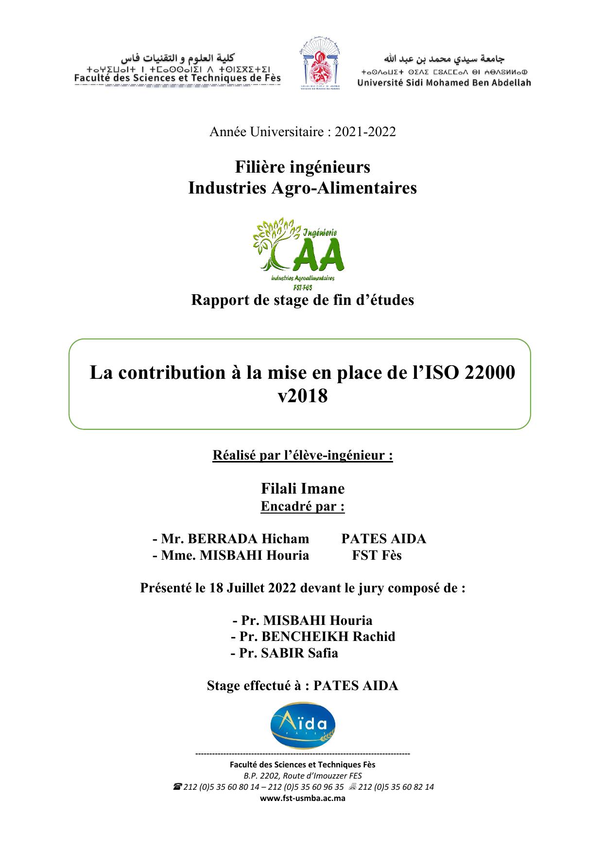 Rapport de stage PFE imane filali la derniere version