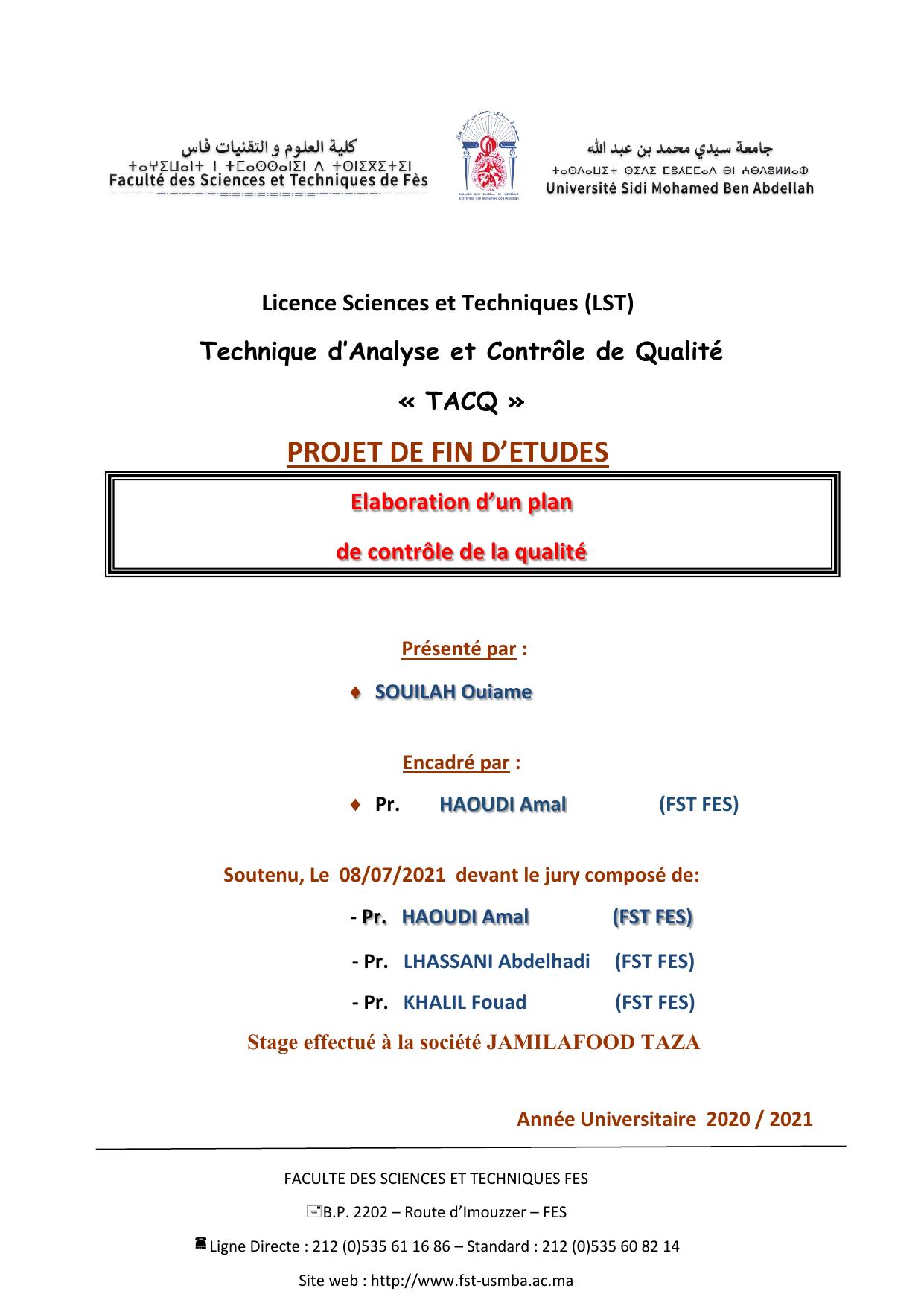 rapport de stage modifié