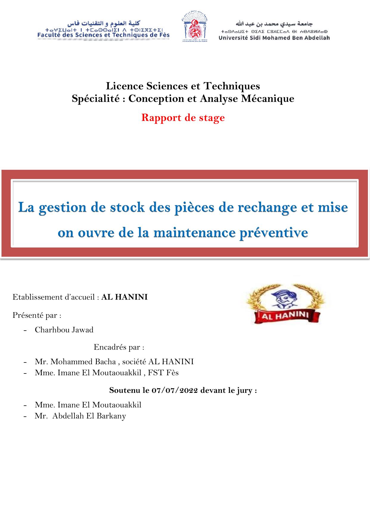 Rapport de Stage (