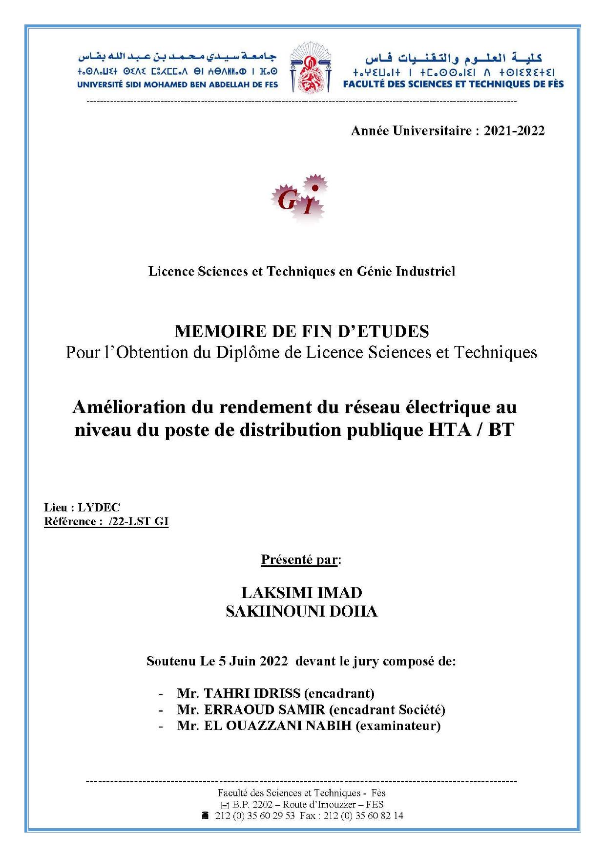 Chapitre I : Présentation de l’organisme d’accueil et réseau électrique