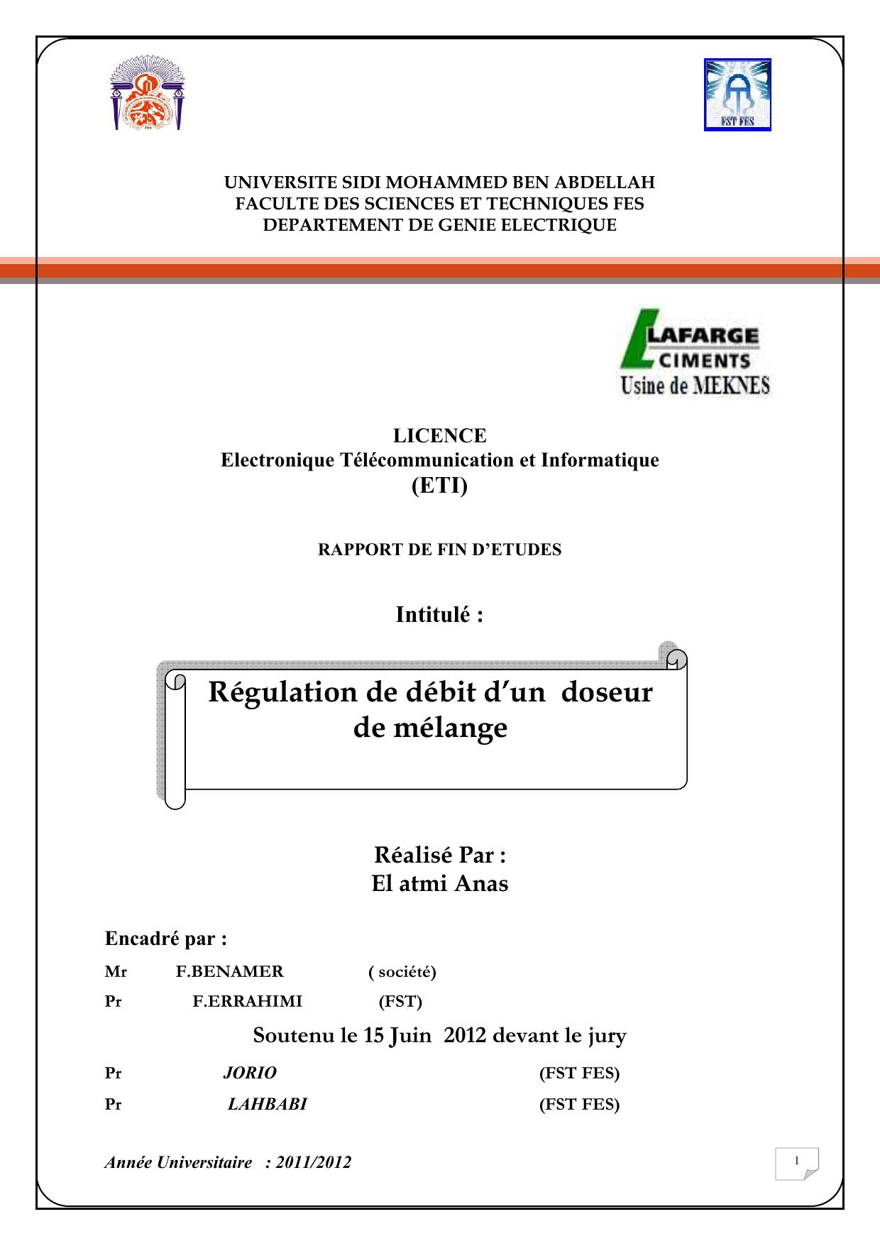 Régulation de débit d’un doseur de mélange